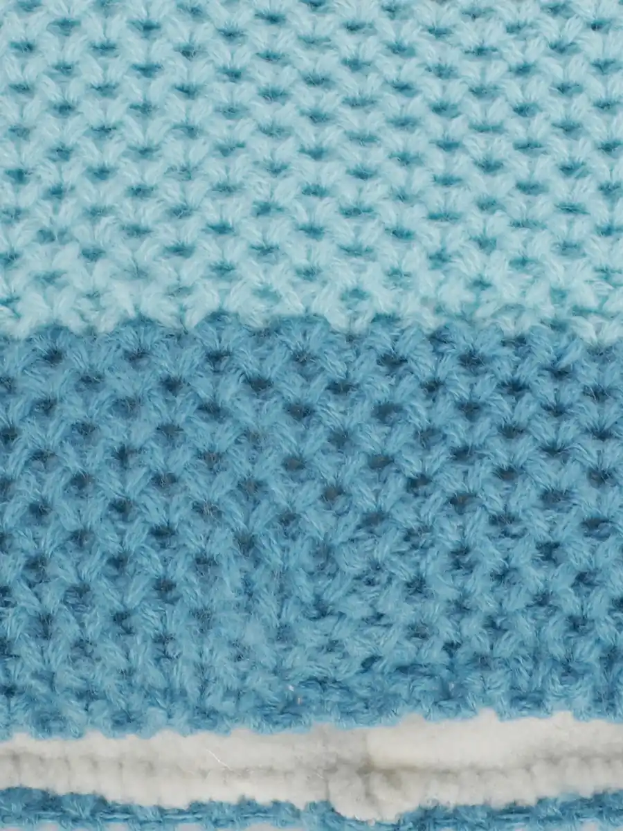 Bild 2 von Mädchen Beanie mit Blockstreifen Blau