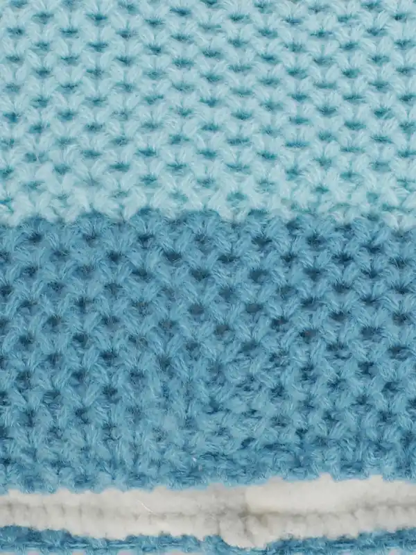 Bild 2 von Mädchen Beanie mit Blockstreifen Blau