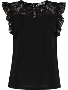 Damen Top Schwarz