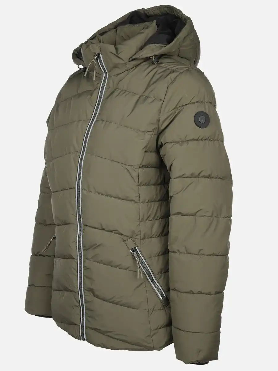 Bild 3 von Damen Steppjacke mit Kapuze Oliv