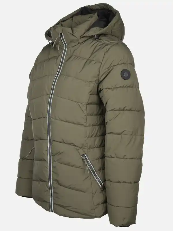 Bild 3 von Damen Steppjacke mit Kapuze Oliv