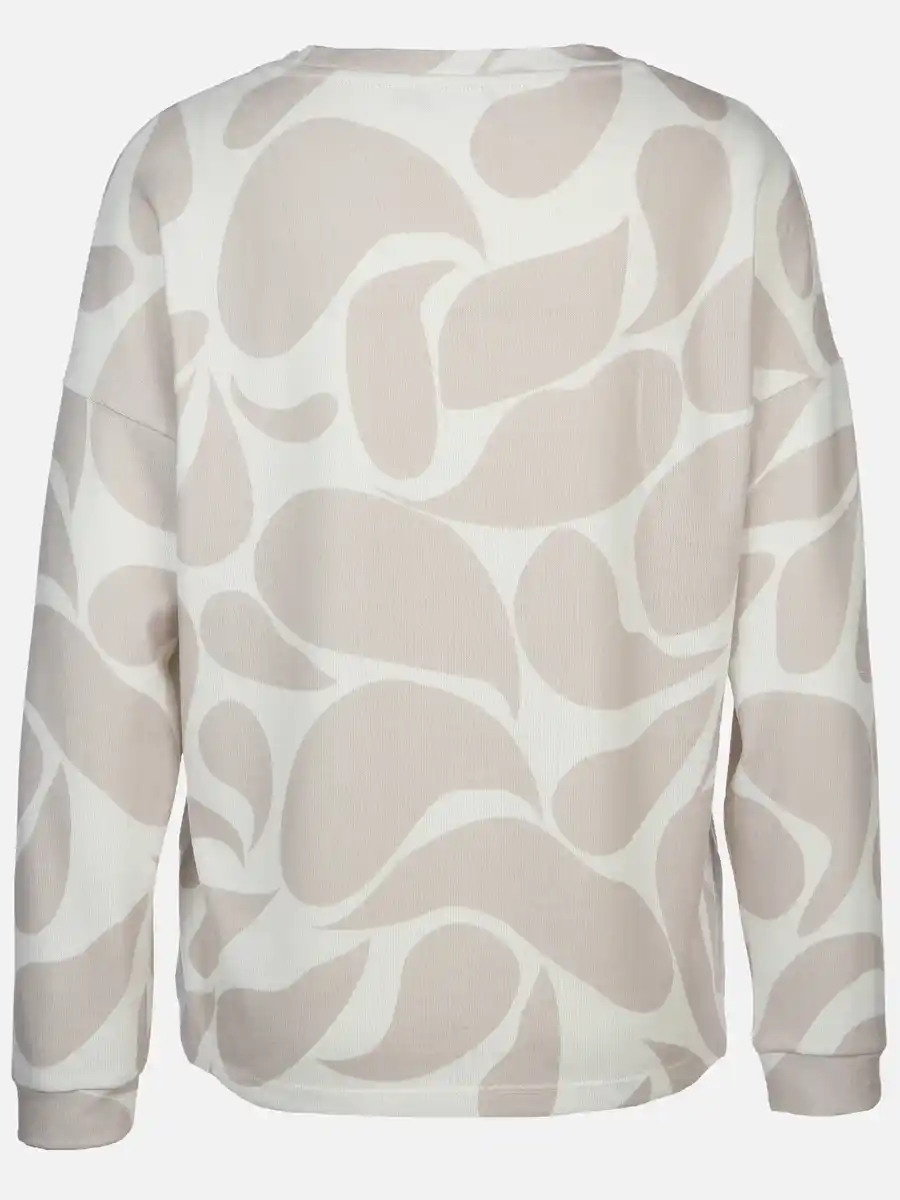 Bild 2 von Damen Print Flauschshirt Beige