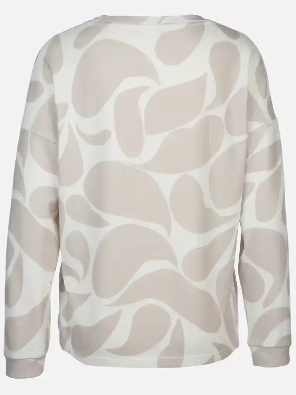 Bild 2 von Damen Print Flauschshirt Beige