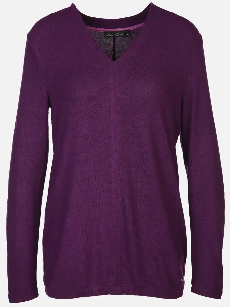 Bild 1 von Damen Flauschshirt in melierter Optik Lila