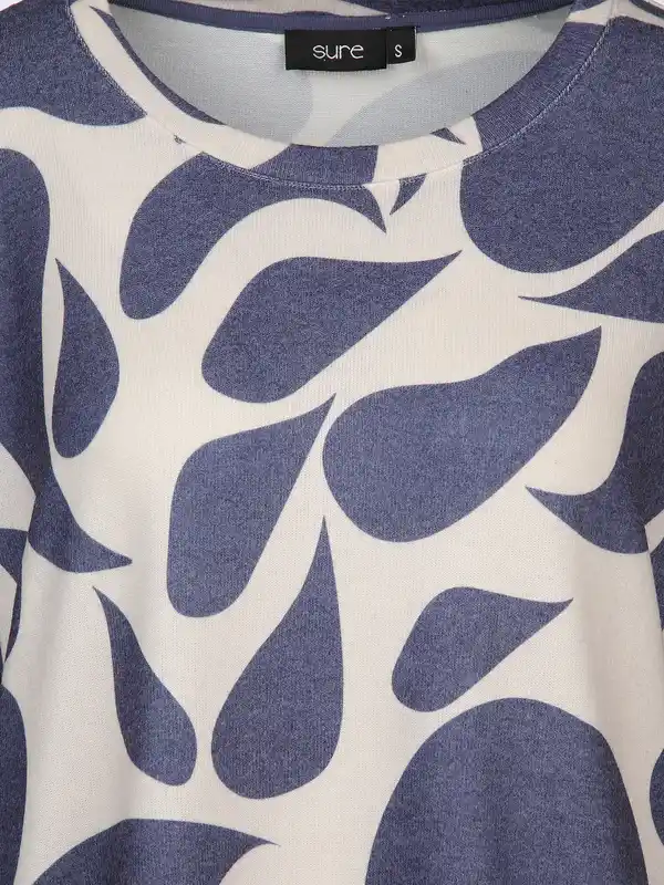 Bild 3 von Damen Print Flauschshirt Marine