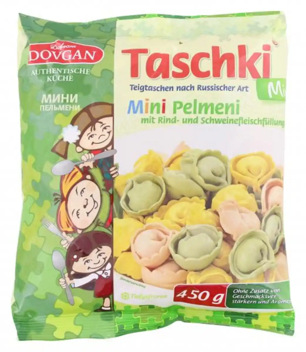 Bild 1 von Dovgan Taschki Mini Pelmini mit Rind- und Schweinefleischfüllung