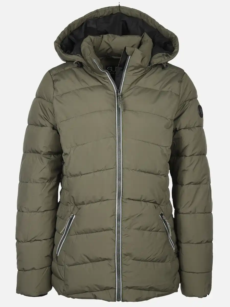 Bild 1 von Damen Steppjacke mit Kapuze Oliv