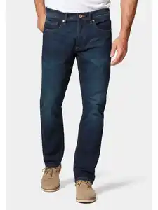 Herren Jeans Slim Straight Fit Blau