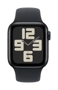 Apple Watch SE GPS, 40mm, Alu, Gr. M/L, mitternachtsfarbenes Armba