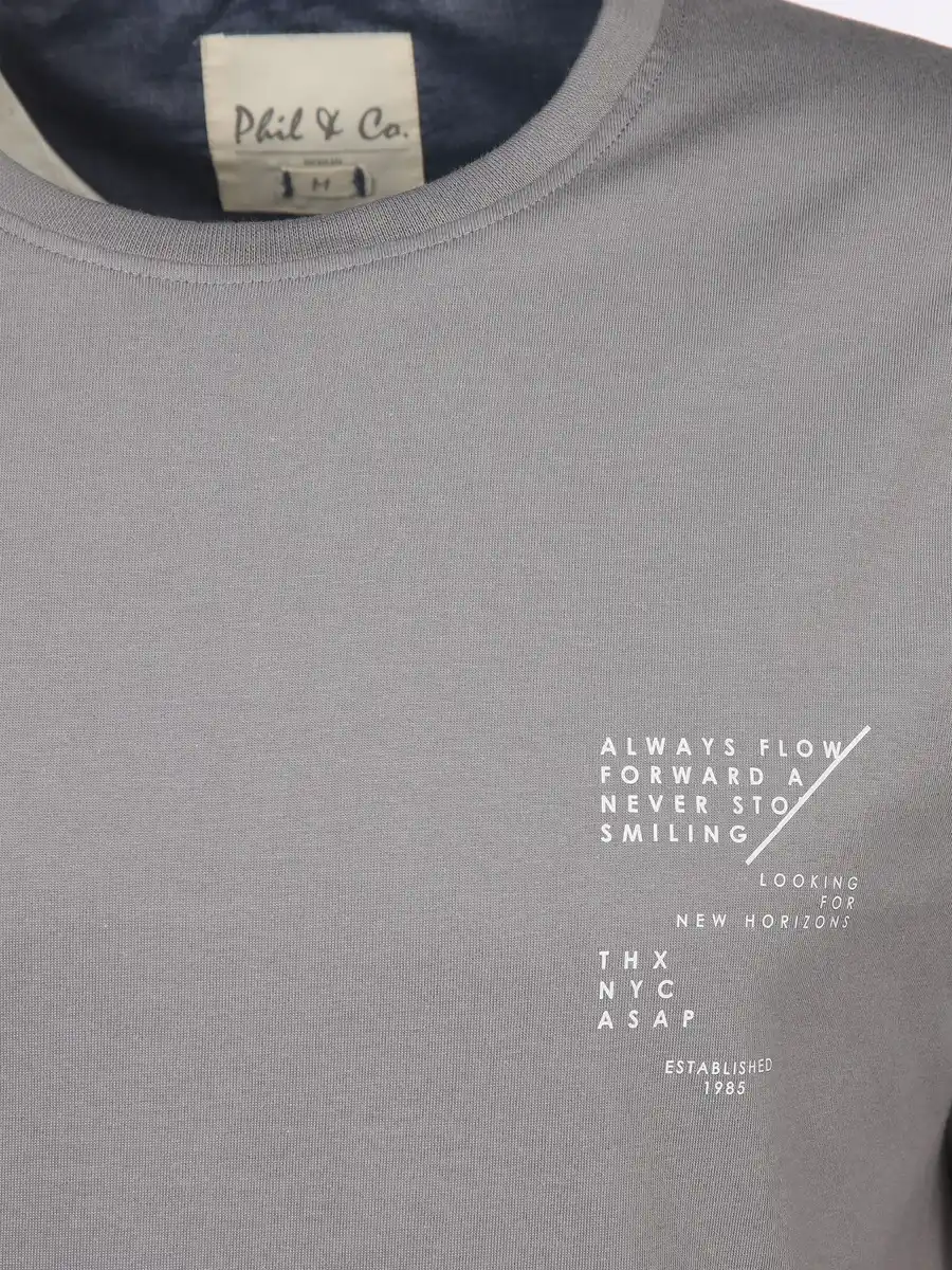 Bild 3 von Herren Schlafshirt im Mix und Match Style Grau