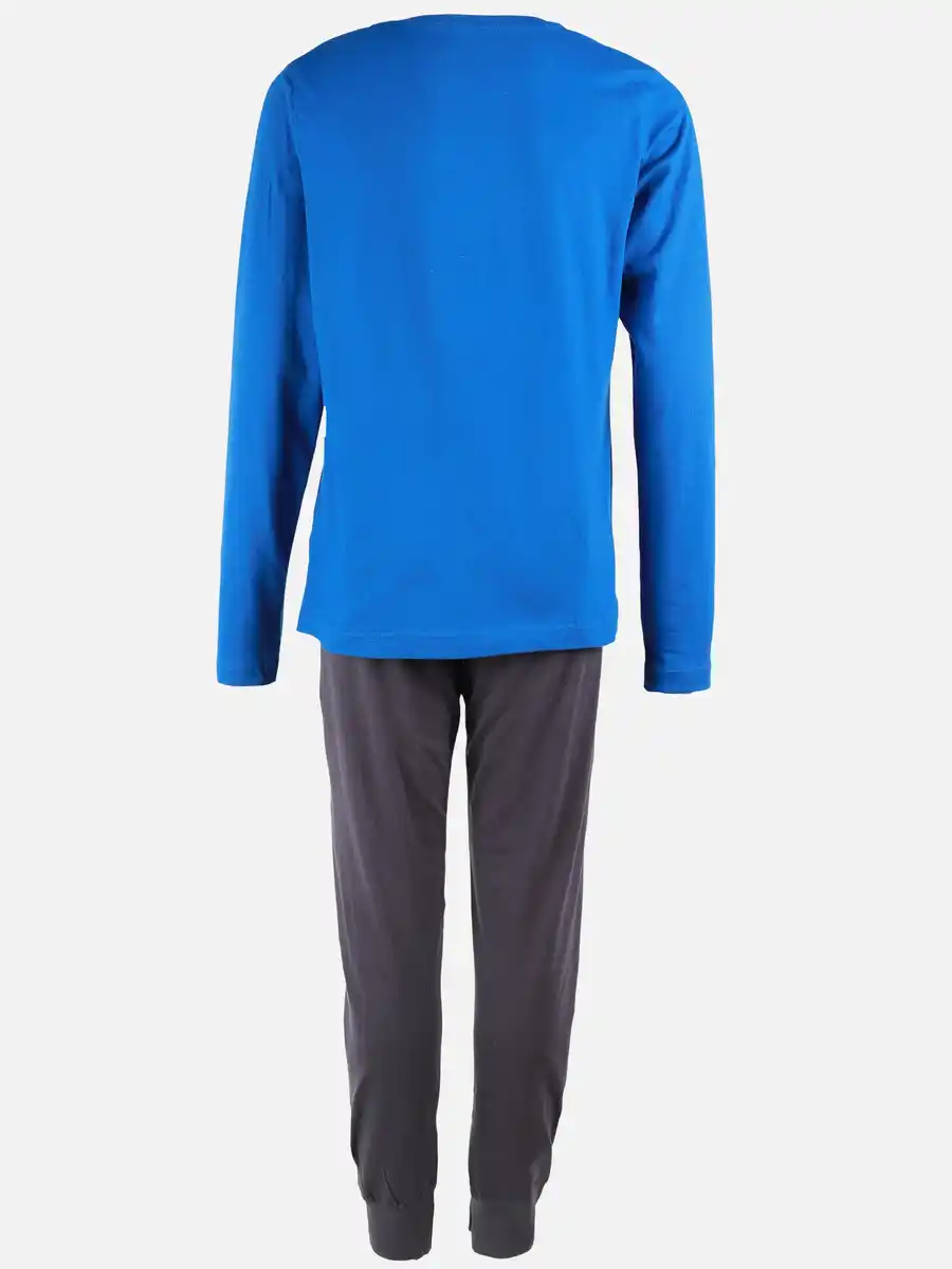 Bild 2 von Jungen Schlafanzug mit Frontprint Blau