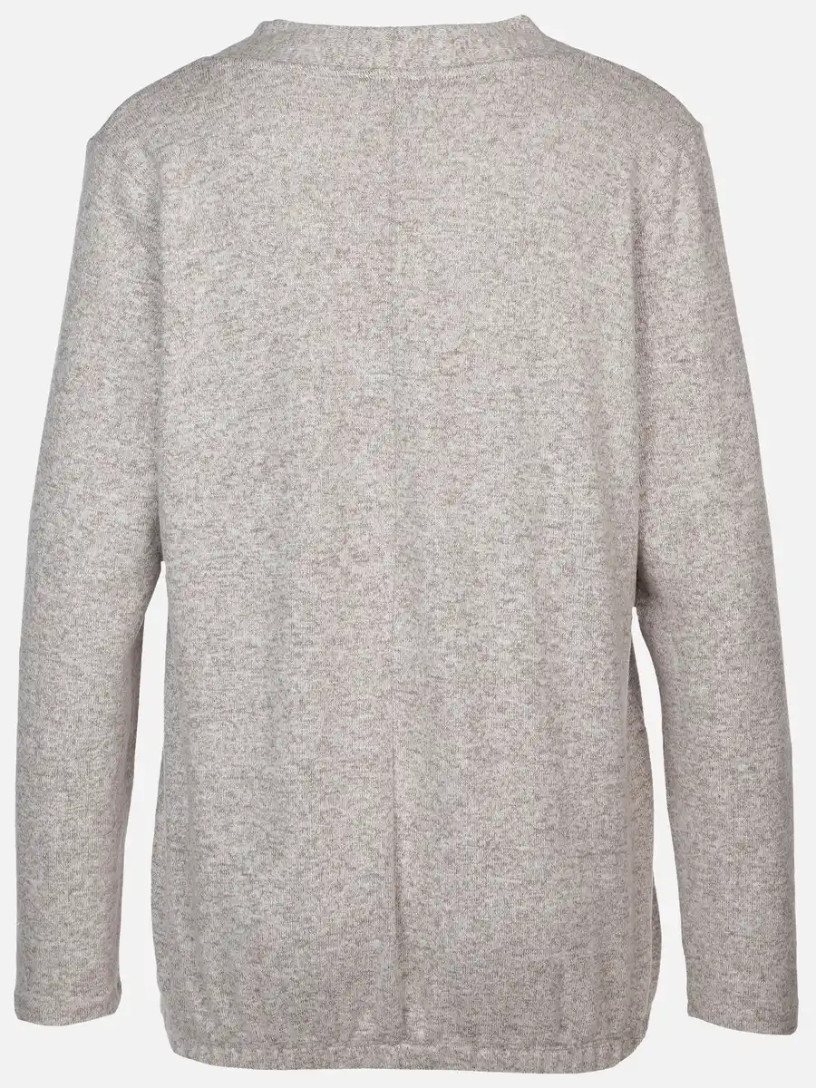 Bild 2 von Damen Flauschshirt in melierter Optik Weiß