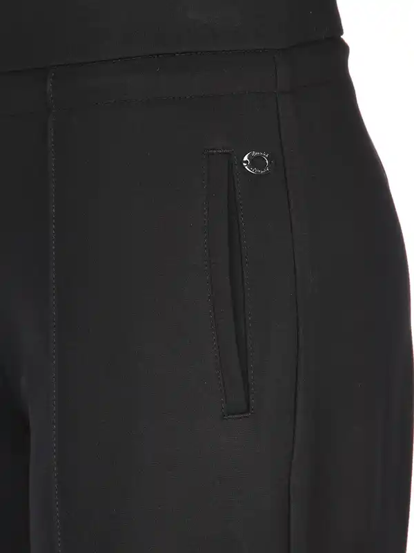 Bild 4 von Damen Hose mit weitem, geradem Bein Schwarz