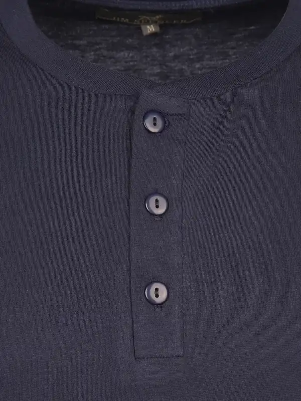 Bild 3 von Herren Pyjamaoberteil mit Knöpfen Blau