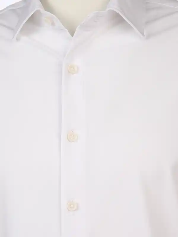 Bild 3 von Herren Langarm Jerseyhemd Weiß