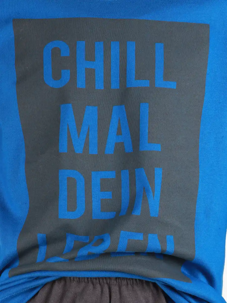 Bild 3 von Jungen Schlafanzug mit Frontprint Blau