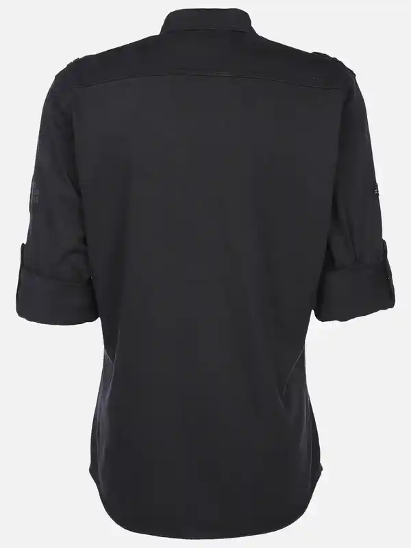 Bild 2 von Herren Jerseyhemd mit diversen Taschen Schwarz