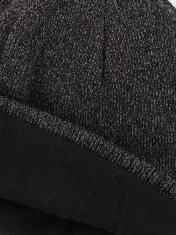 Bild 3 von Herren Strickmütze meliert Grau