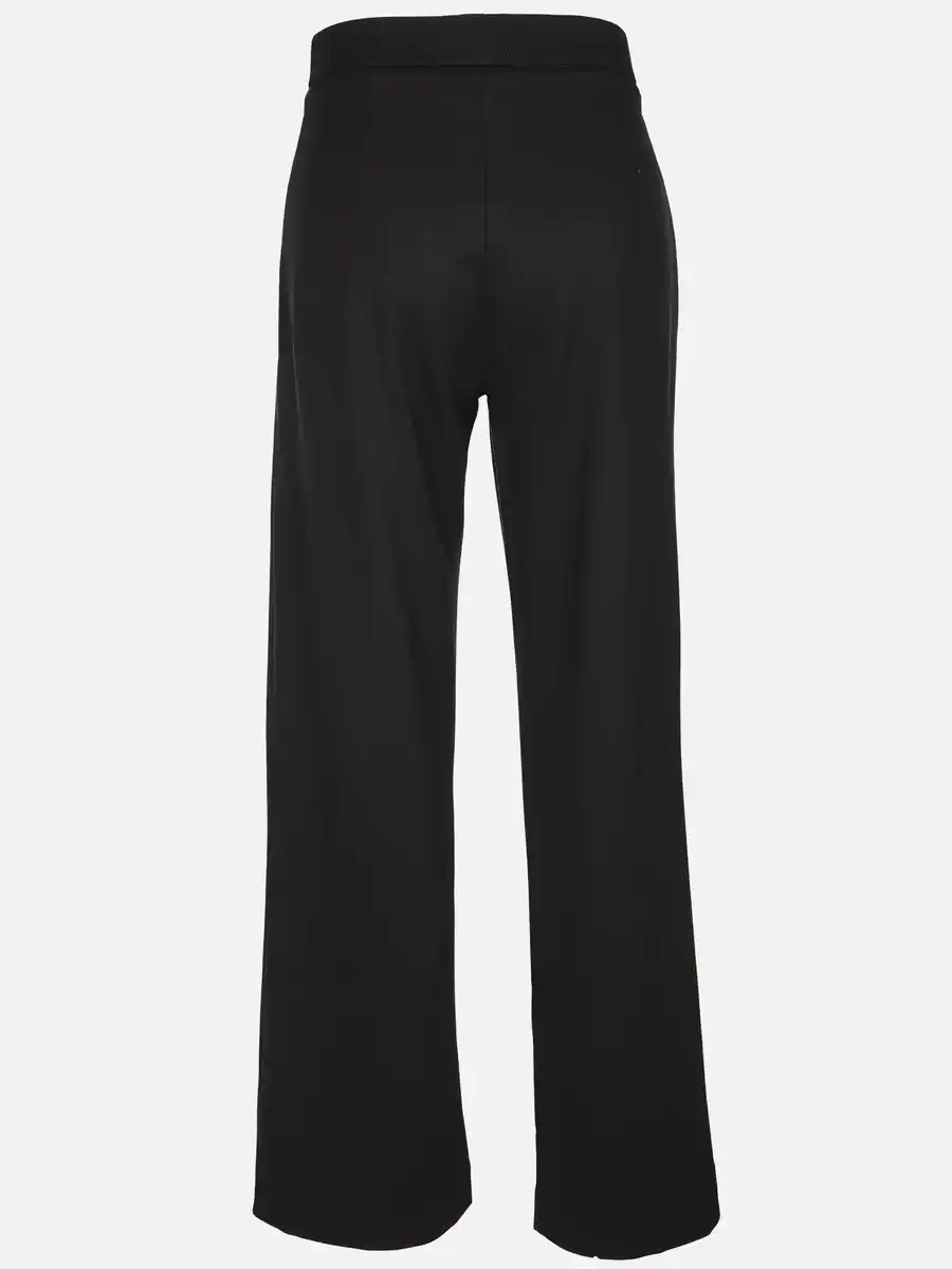 Bild 2 von Damen Hose mit weitem, geradem Bein Schwarz