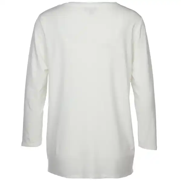 Bild 2 von Damen Shirt mit 3/4 Arm und Print Weiß