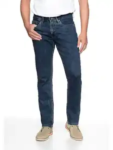 Herren Jeans Straight Fit Blau