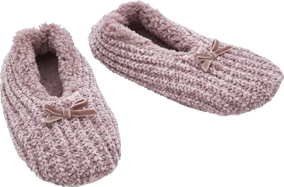 Bild 1 von IDEENWELT Chenille-Homesneaker, Mauve Gr. 41/42