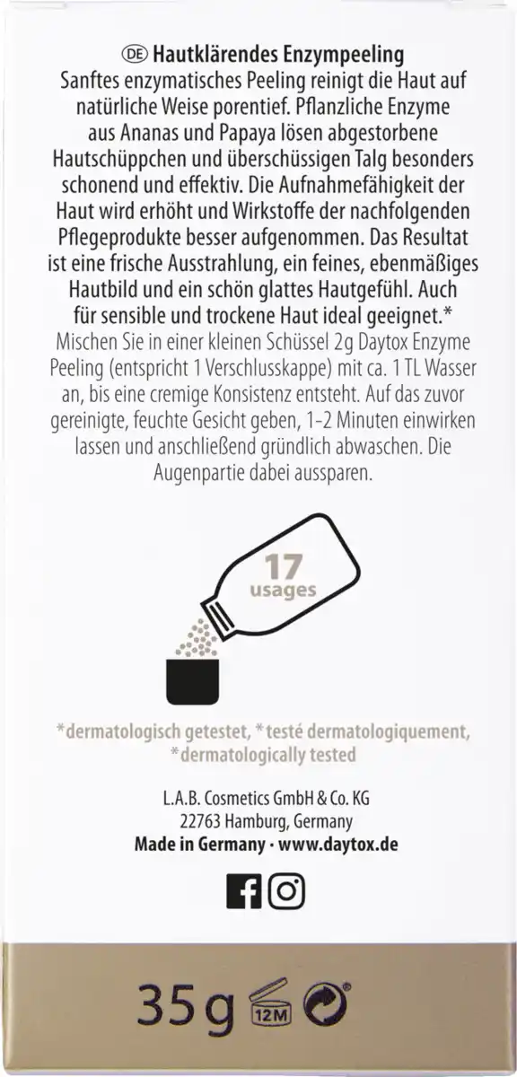 Bild 3 von DAYTOX Enzyme Peeling, 35 g