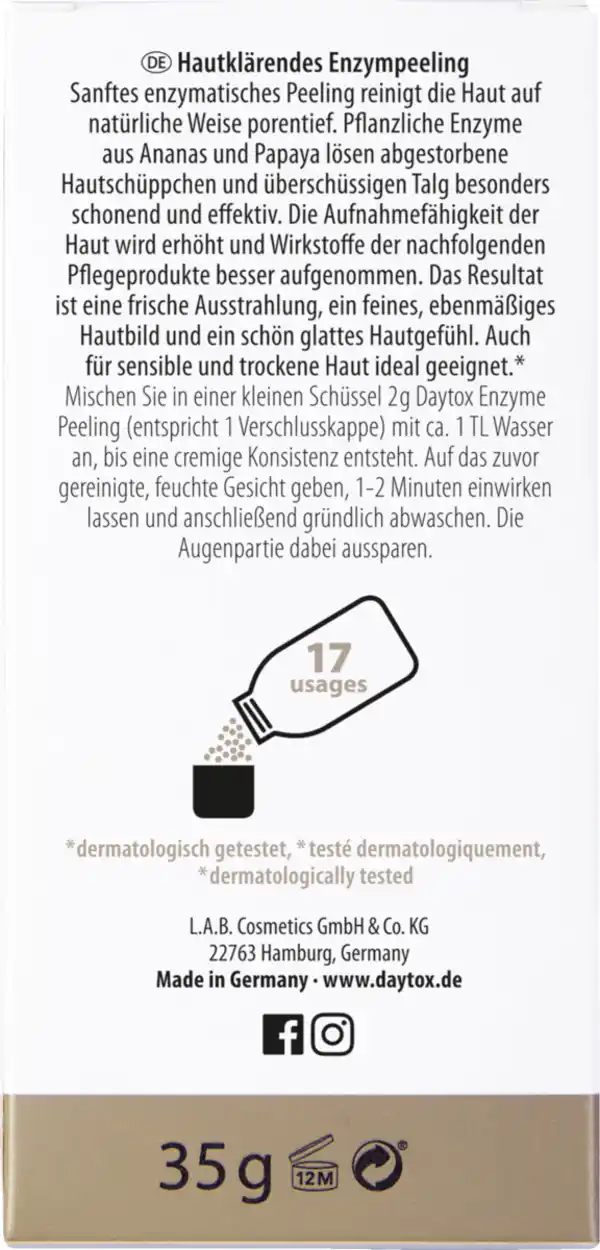 Bild 3 von DAYTOX Enzyme Peeling, 35 g