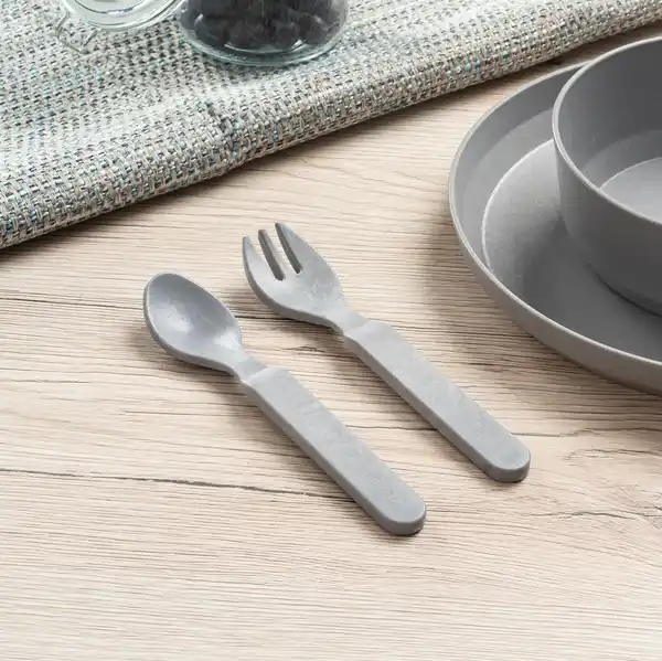 Bild 4 von reer Growing Besteck 2er Set blau/grau