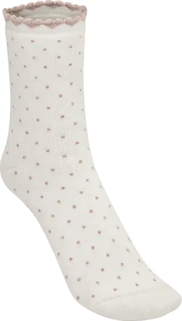 Bild 2 von IDEENWELT Kuschelsocke mit Herzbündchen, Rosa Gr. 35/38