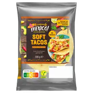 BIENVENIDO MEXIKO! Soft Tacos 300 g, Weizen-Mais