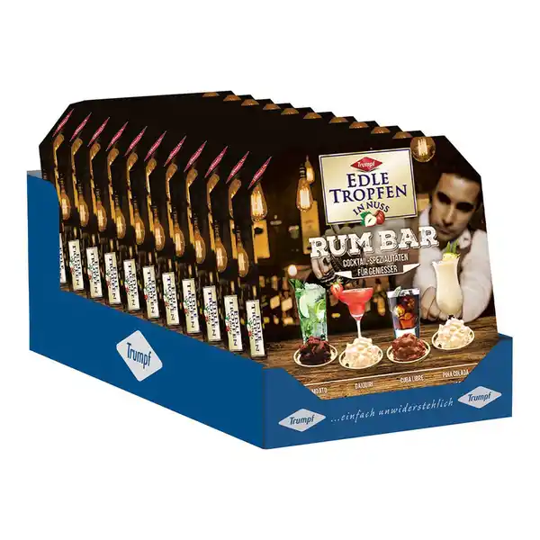 Bild 1 von Trumpf Edle Tropfen in Nuss Rum Bar 100 g, 11er Pack