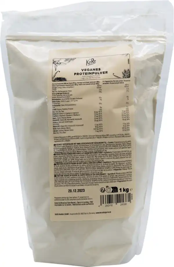 Bild 1 von KoRo Veganes Protein Pulver Vanille, 1 kg