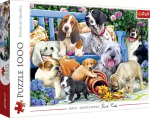 Trefl 1.000 Teile Puzzle Lustige Hunde