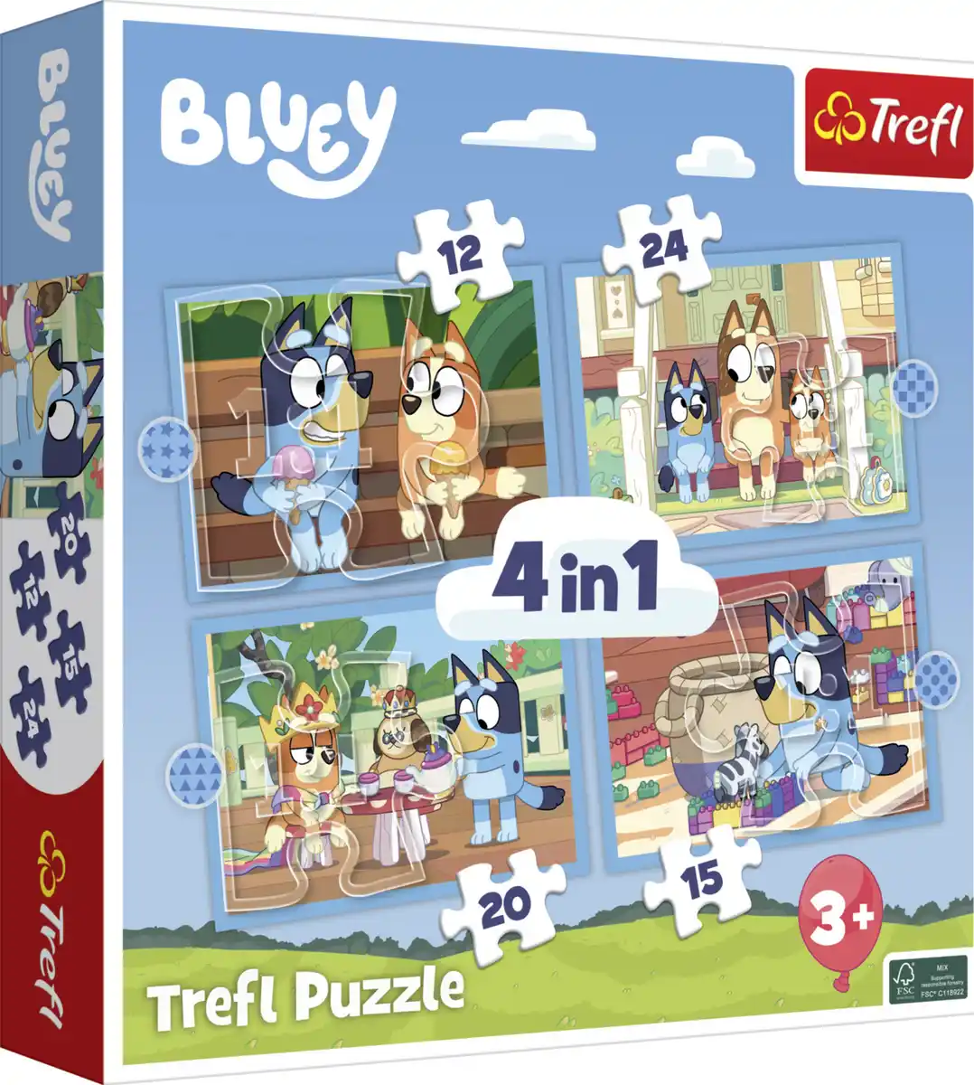 Bild 1 von Trefl 4in1 Puzzle Bluey
