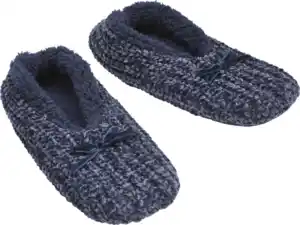 IDEENWELT Chenille-Homesneaker, Navy Gr. 39/40