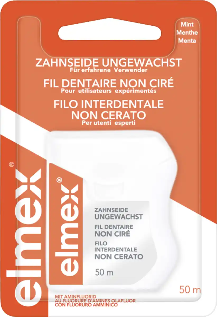 Bild 1 von elmex Zahnseide ungewachst, 50 m