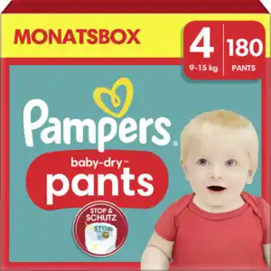 Pampers Baby Dry Pants Gr. 4 (9-15kg) Monatsbox