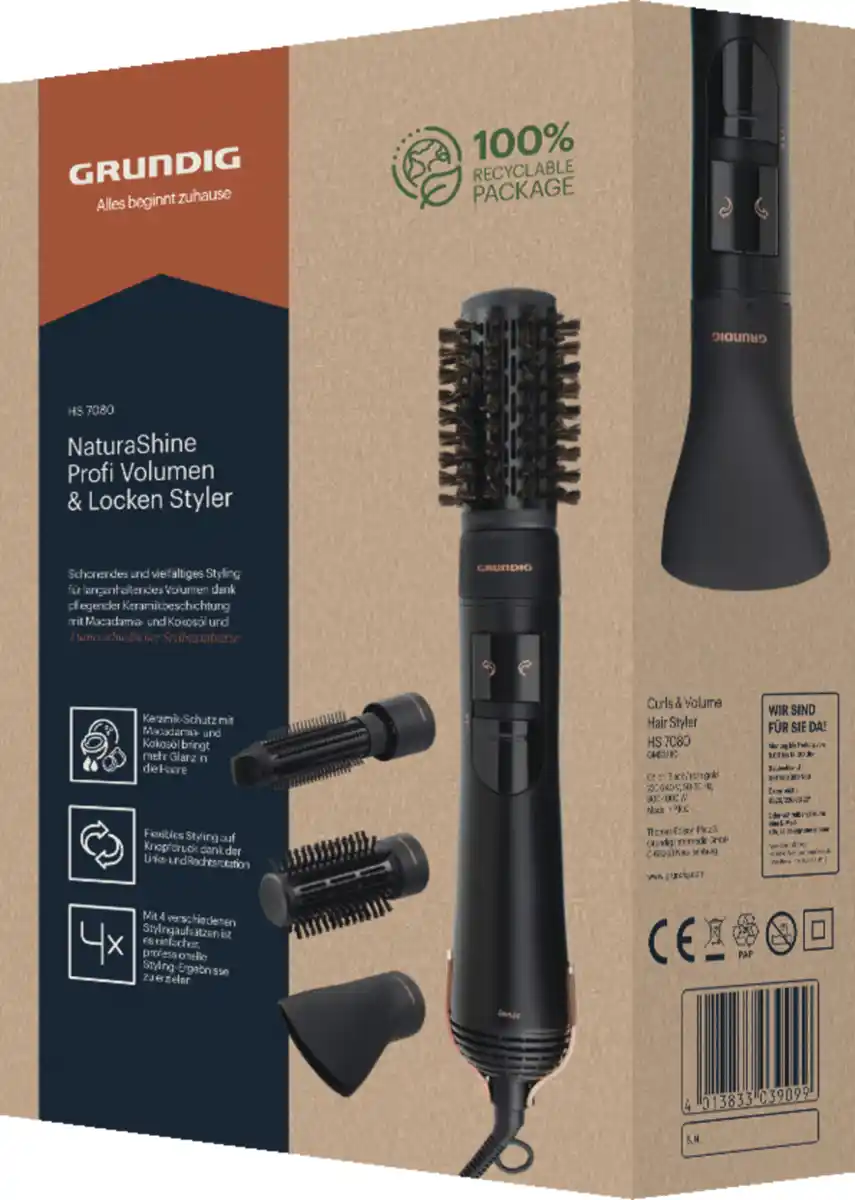 Bild 1 von Grundig Warmluftbürste HS 7080 (Natura Shine)