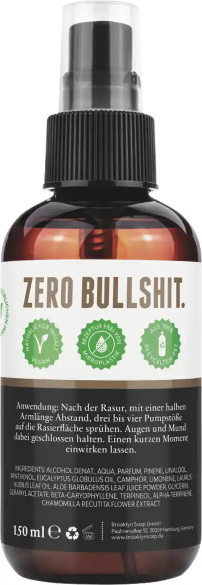 Bild 2 von Brooklyn Soap Company Aftershave Spray sensitiv mit Kamillenextrakt, 150 ml