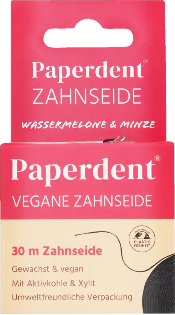 Bild 1 von Paperdent Zahnseide Wassermelone Minze, 30 m