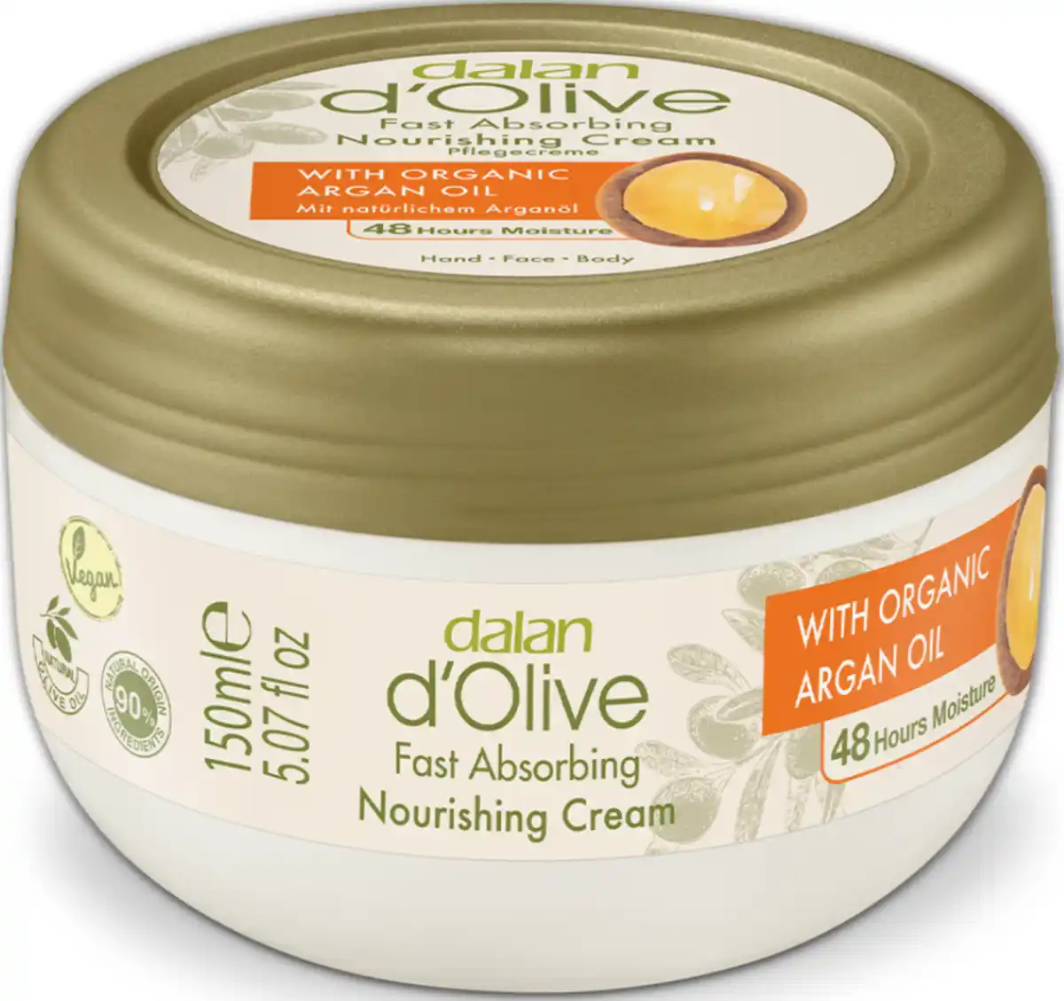 Bild 1 von dalan d'Olive Arganöl - Pflegecreme Tiegel, 150 ml