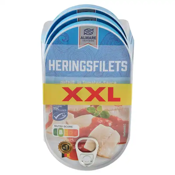 Bild 1 von ALMARE SEAFOOD Heringsfilet geteilt in Tomaten Sauce, XXL-Packung