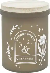 IDEENWELT Aromatherapie Kerze Zitronengras & Grapefruit