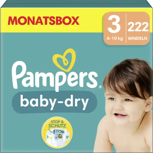 Bild 1 von Pampers Baby Dry Windeln Gr. 3 (6-10kg) Monatsbox