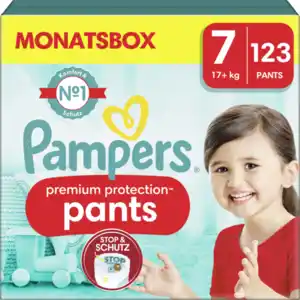 Pampers Premium protection Pants Gr. 7 (17+kg) Monatsbox