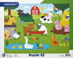 IDEENWELT Rahmenpuzzle Bauernhof