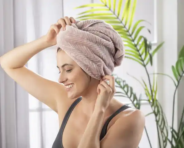 Bild 2 von IDEENWELT Luxus-Kopfhandtuch Rosa