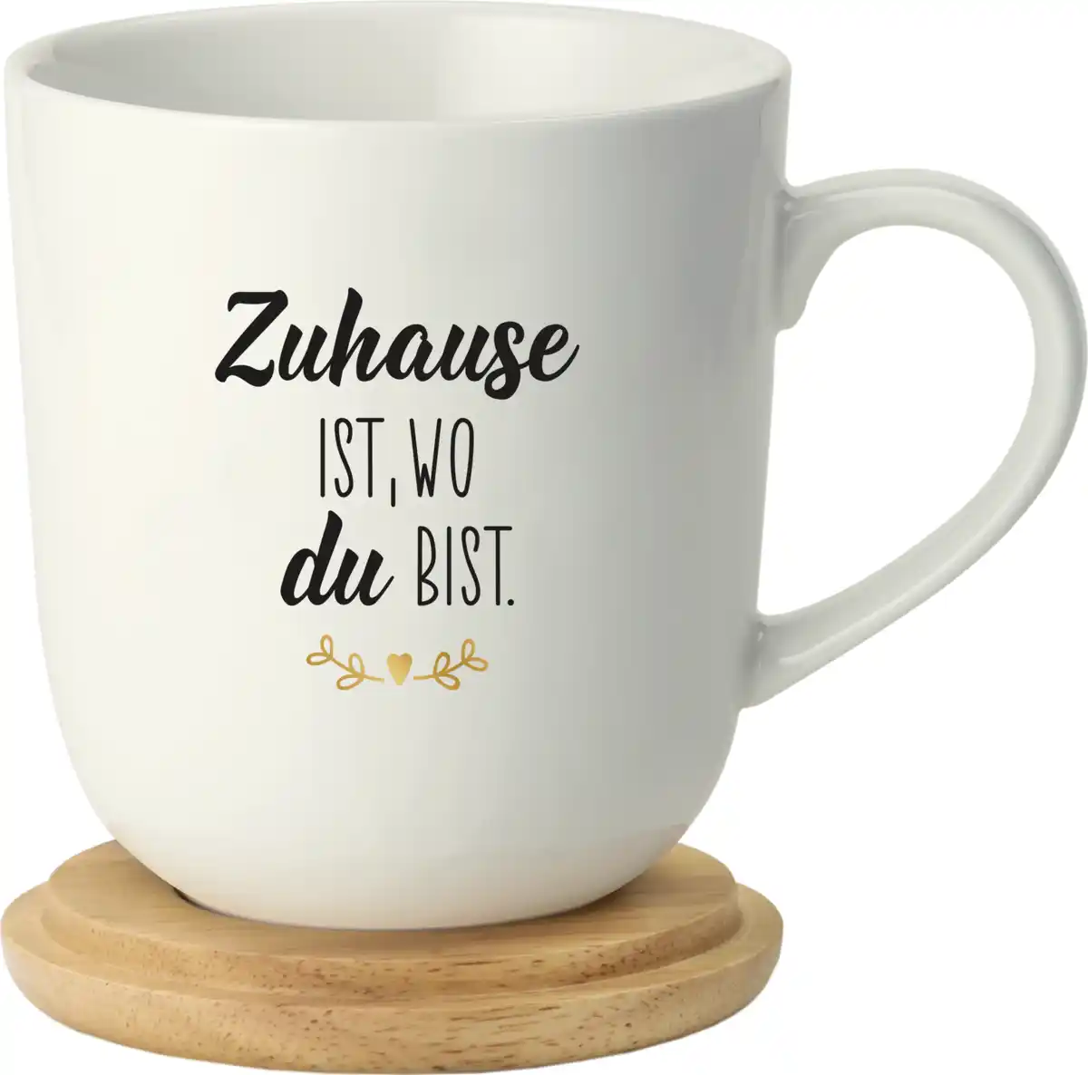 Bild 1 von IDEENWELT Tasse mit Untersetzer Zuhause