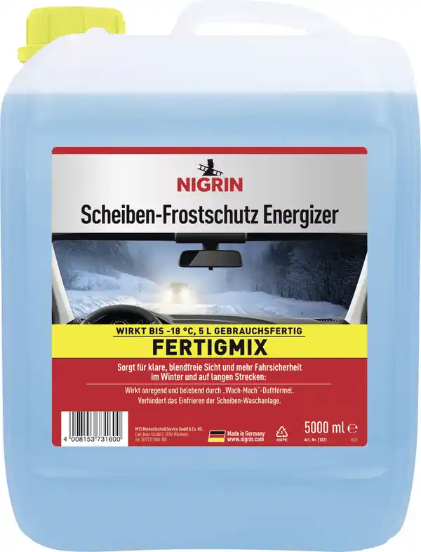 Bild 1 von Nigrin Scheibenfrostschutz Energizer Fertigmix -18°C 5L